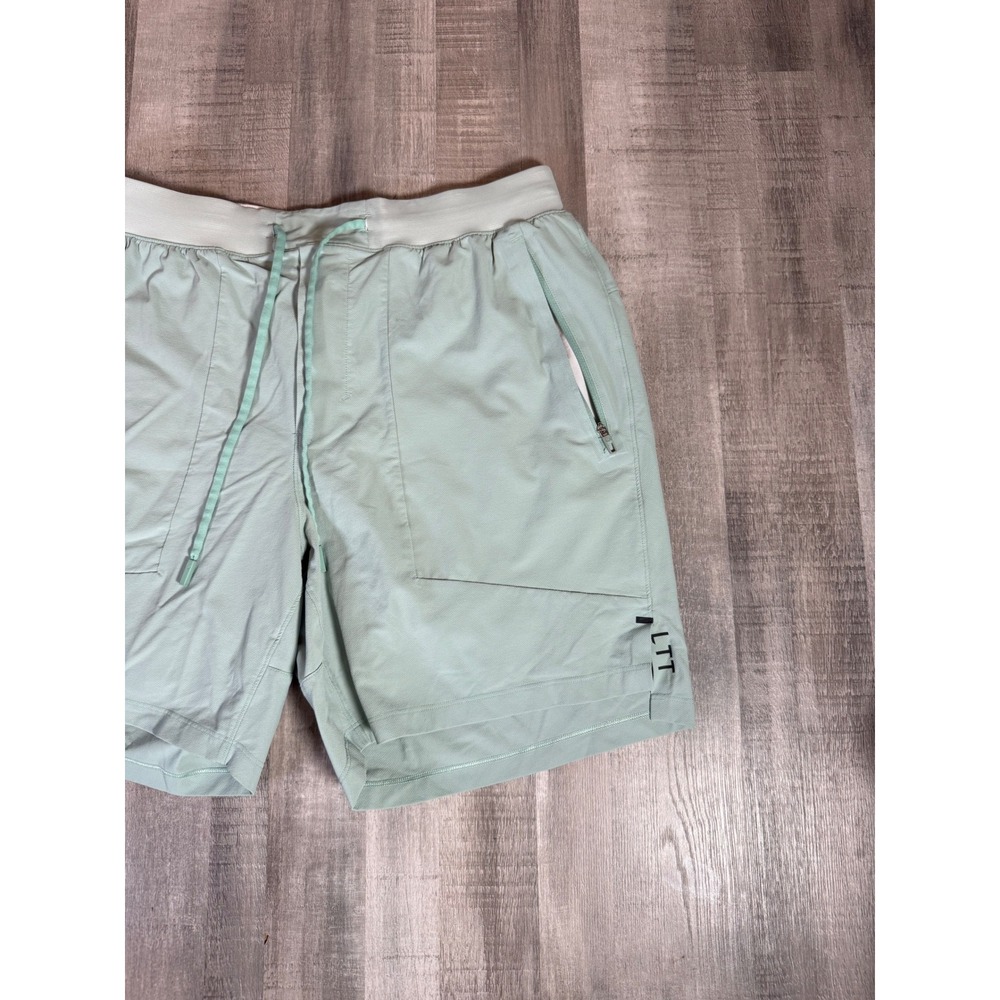 Lululemon LTT License to Train Shorts Mint Green Mens Large 7" Inseam Liner - Picture 10 of 13